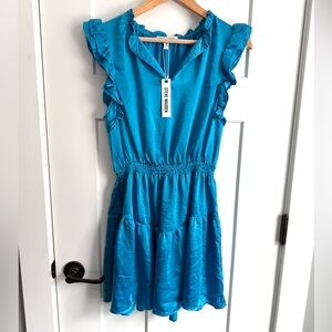 NEW STEVE MADDEN Blue prairie dreams dress